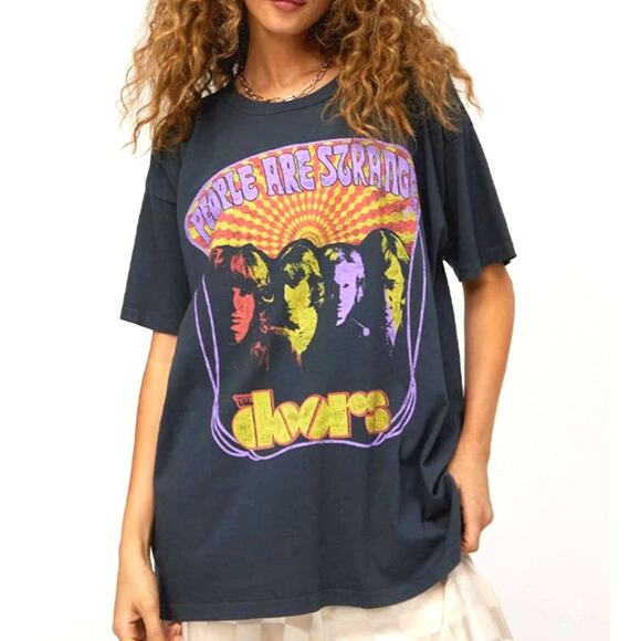 Daydreamer The Doors When You're Strange Merch Tee Vintage Black Medium - Picture 4 of 5